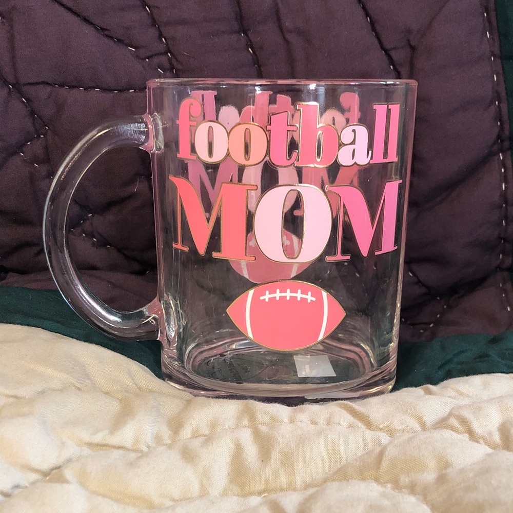 Sheffield Home “Football MOM” glass mug